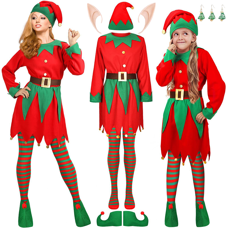 Elf Costume Christmas - Christmas Elf Costumes Kids Adult Santa