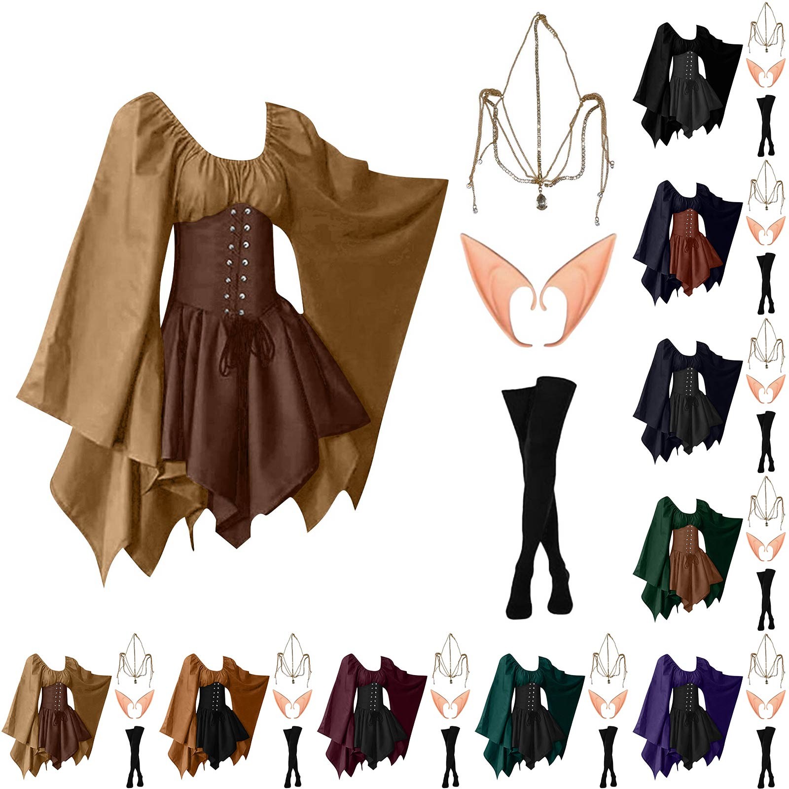 Halloween Cosplay Palace Victo - Elf Costume Christmas ulasan dan harga