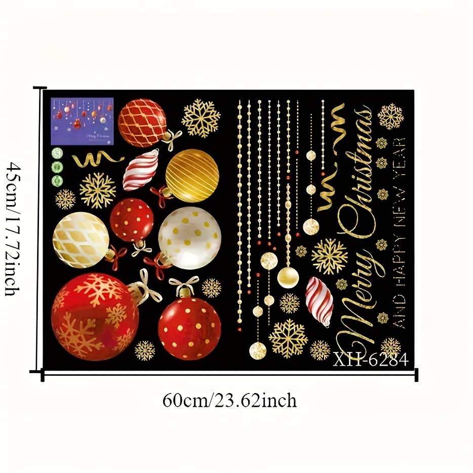 1pc Reusabl Window Stickers -  - Snowflake Window Decal ulasan dan harga