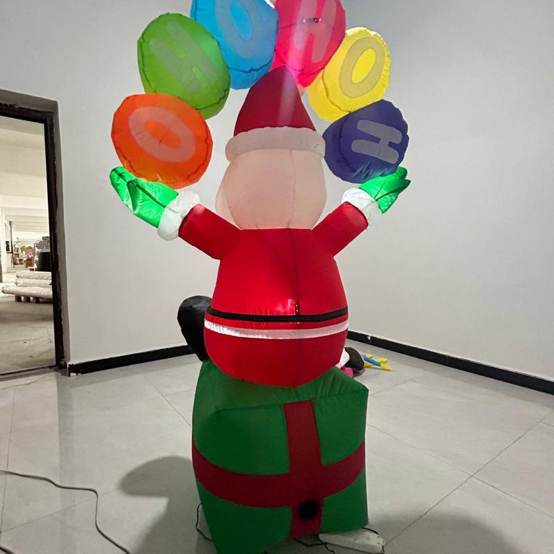 Blow Up Santa Inflatable Decor - Christmas Lights Outdoor ulasan dan harga