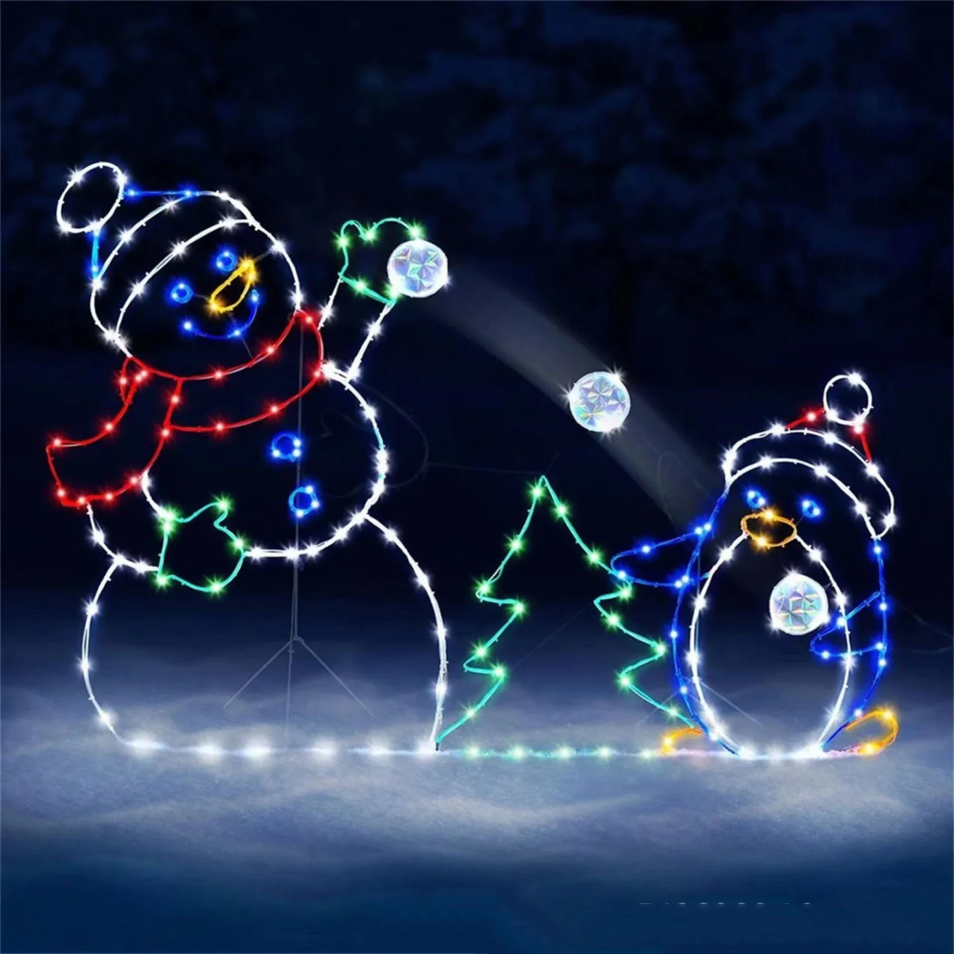Animated Snowball Light LED Gl - Christmas Lights Outdoor ulasan dan harga