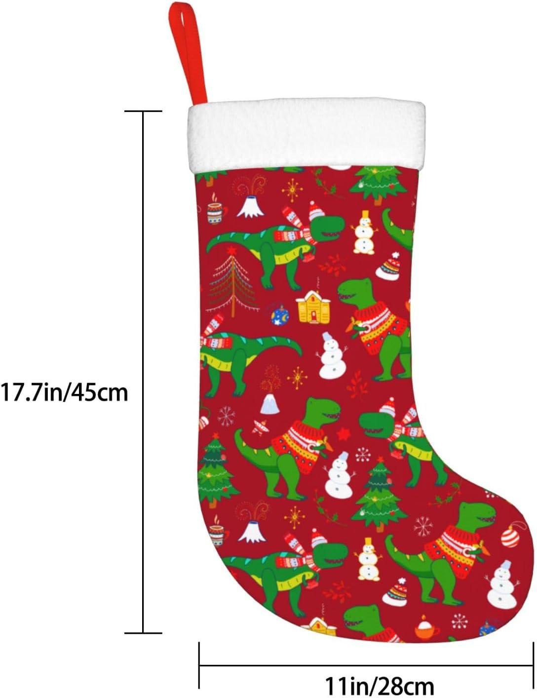 Cute Christmas Dinosaur Christ - Christmas Stocking Hanging ulasan dan harga