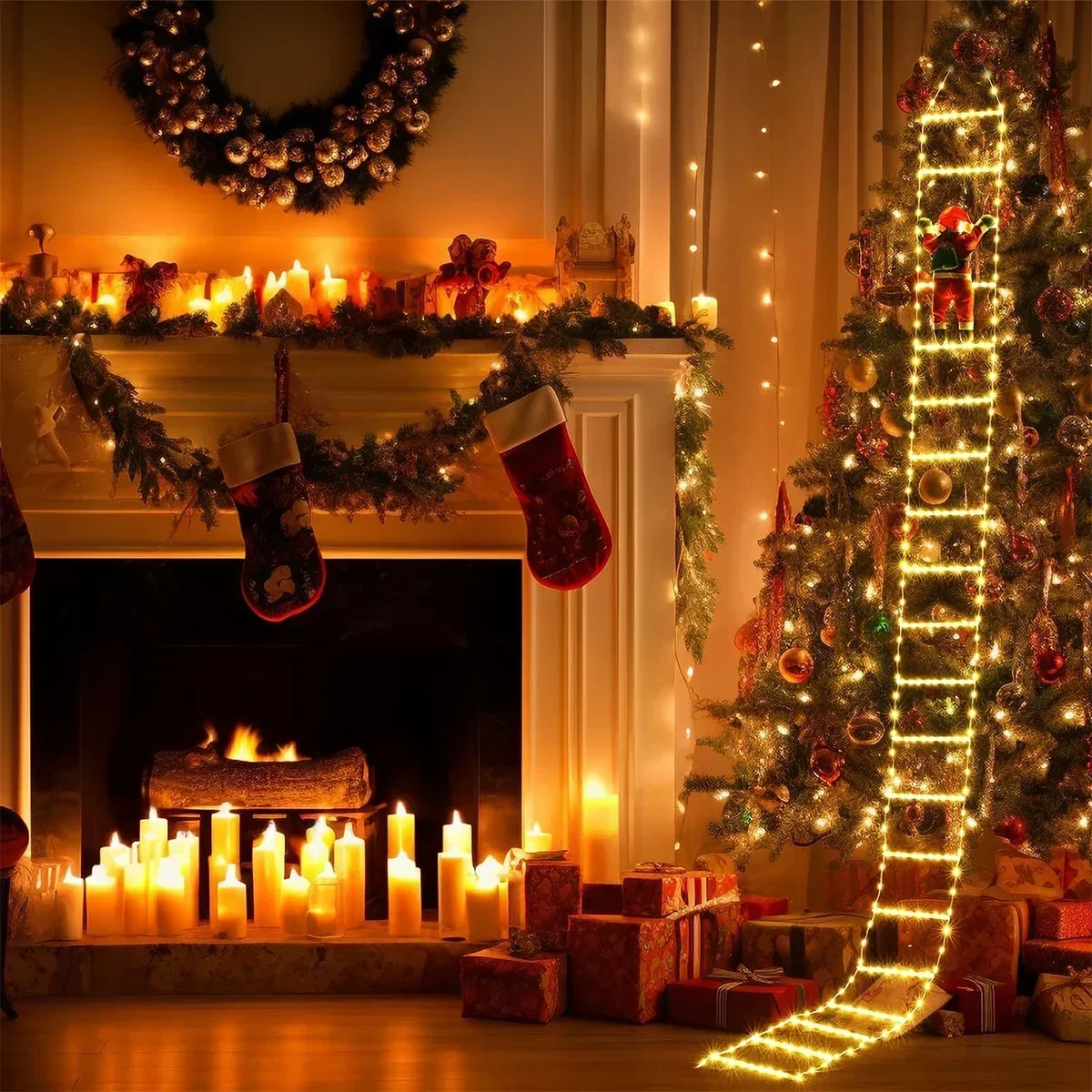LED Ladder Light for Santa Cla - Christmas Lights Outdoor ulasan dan harga