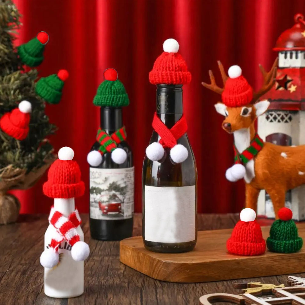10Pcs 3.5x5cm Mini Christmas K - Santa Hat Plush ulasan dan harga