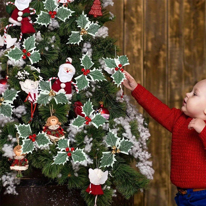 10 Pcs Artificial Holly Berrie - Christmas Wreath Fake ulasan dan harga