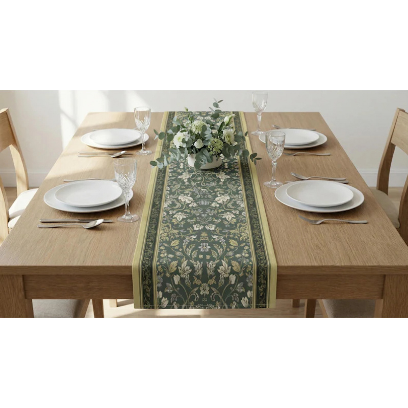 VIKAMA Art Deco Floral Table R - Christmas Table Runner ulasan dan harga