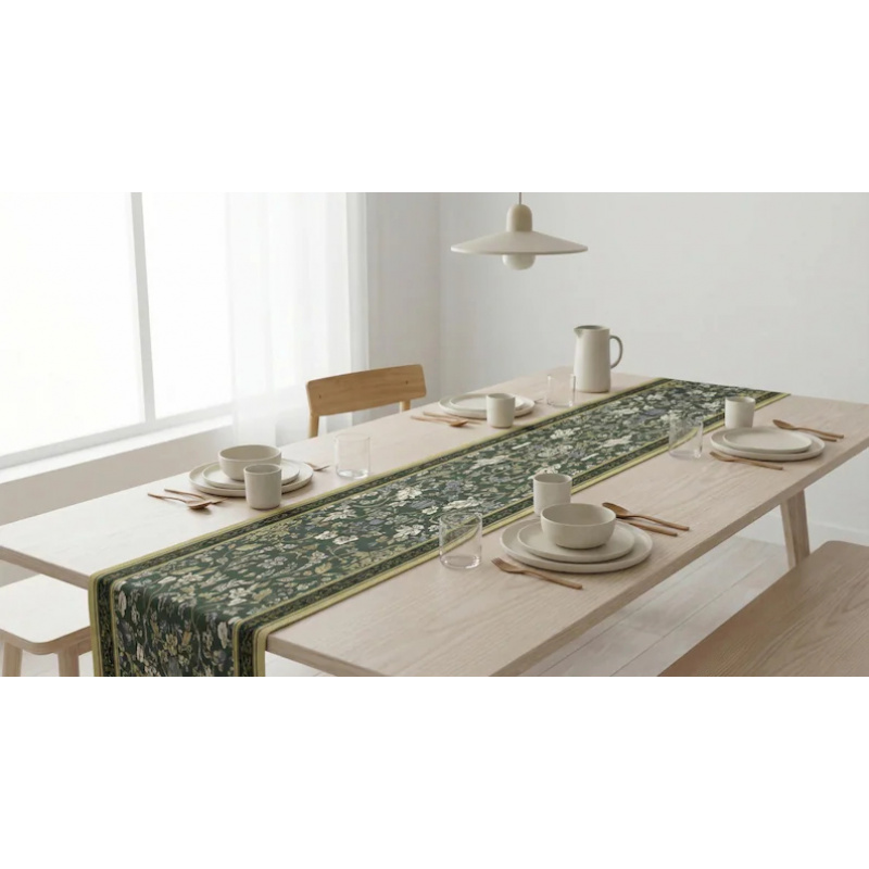 VIKAMA Art Deco Floral Table R - Christmas Table Runner ulasan dan harga