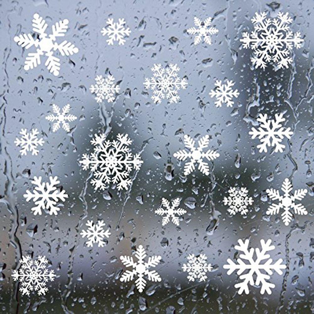 27/38PCS Gift Xmas  Festival S - Snowflake Window Decal ulasan dan harga