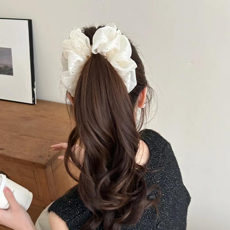 Fashion Elegant Flower Clip Re - Ribbon Bow Gift ulasan dan harga