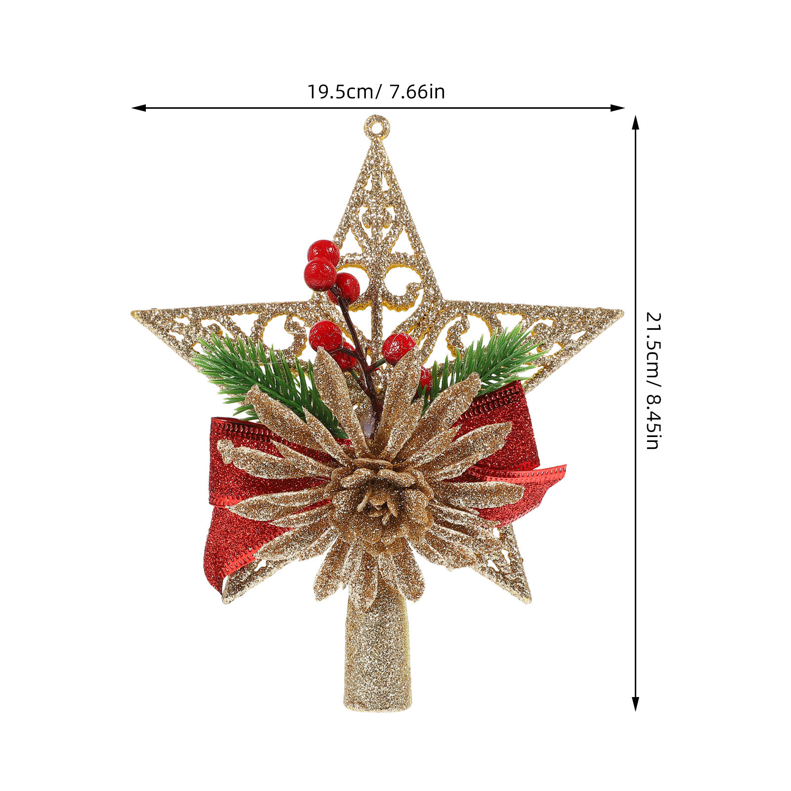 1pc Christmas Tree Topper Exqu - Star Tree Topper ulasan dan harga