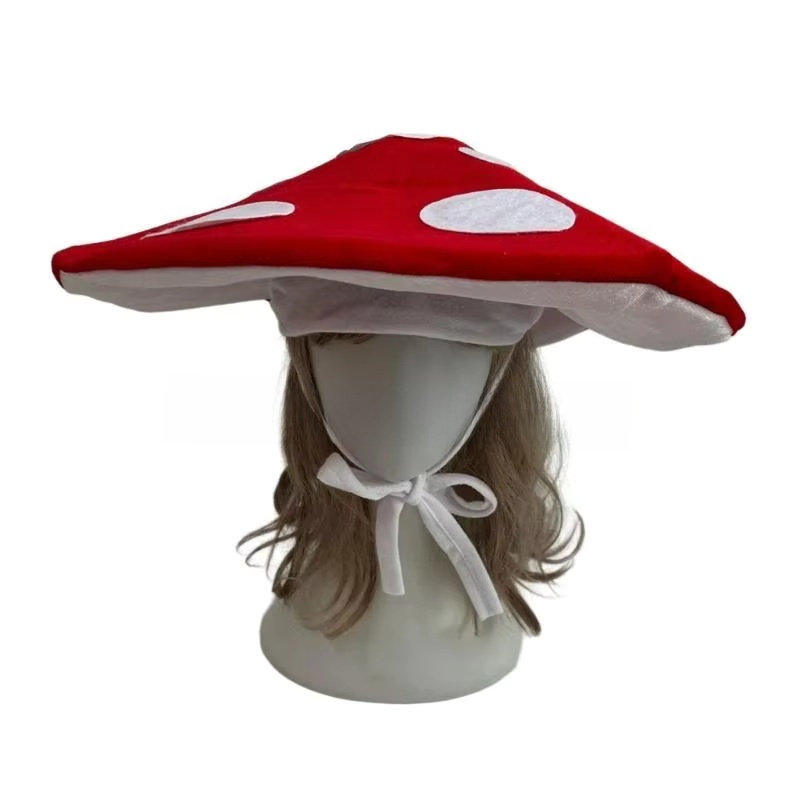 Mushroom Hat For Halloween Cos - Santa Hat Plush ulasan dan harga