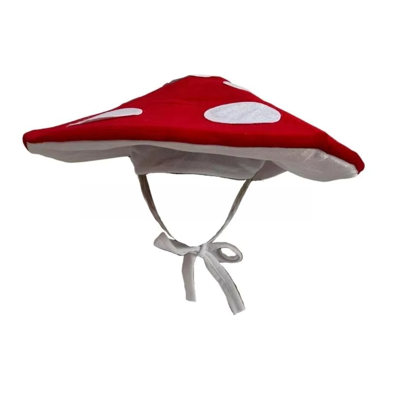 Mushroom Hat For Halloween Cos - Santa Hat Plush ulasan dan harga