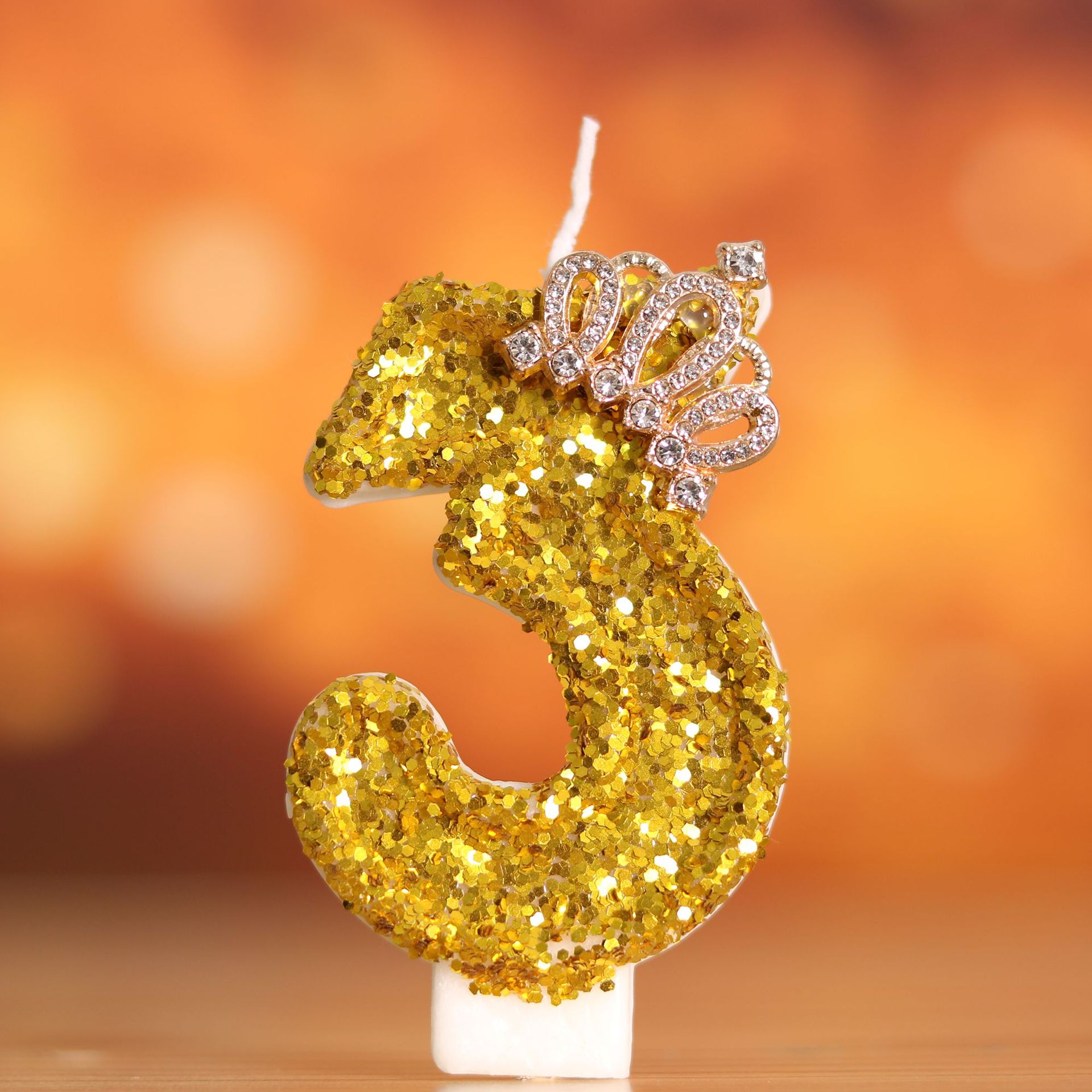 Digital Birthday Cake Gold Cro - Holiday Candle Set ulasan dan harga