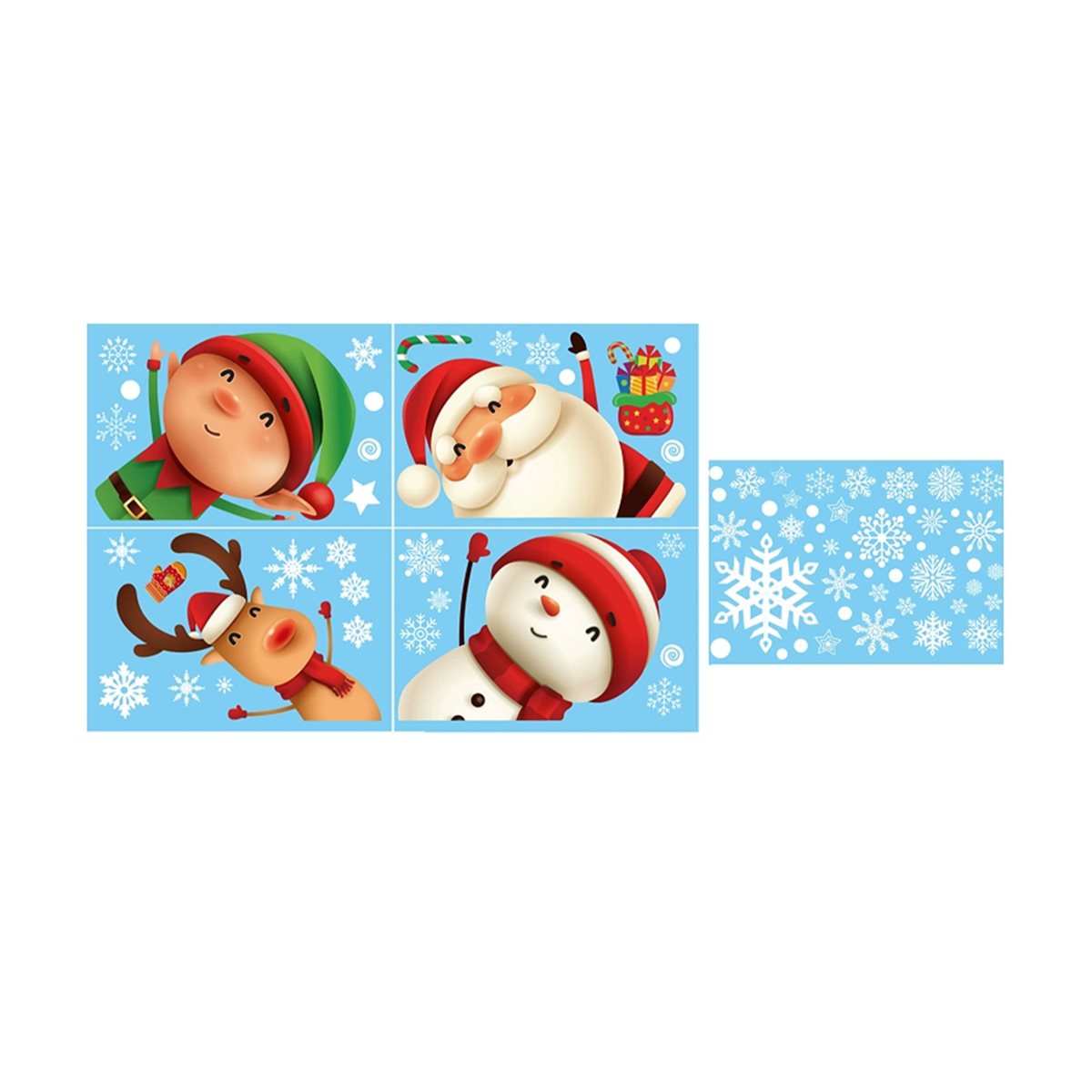 New arrival  80PCS Christmas S - Snowflake Window Decal ulasan dan harga
