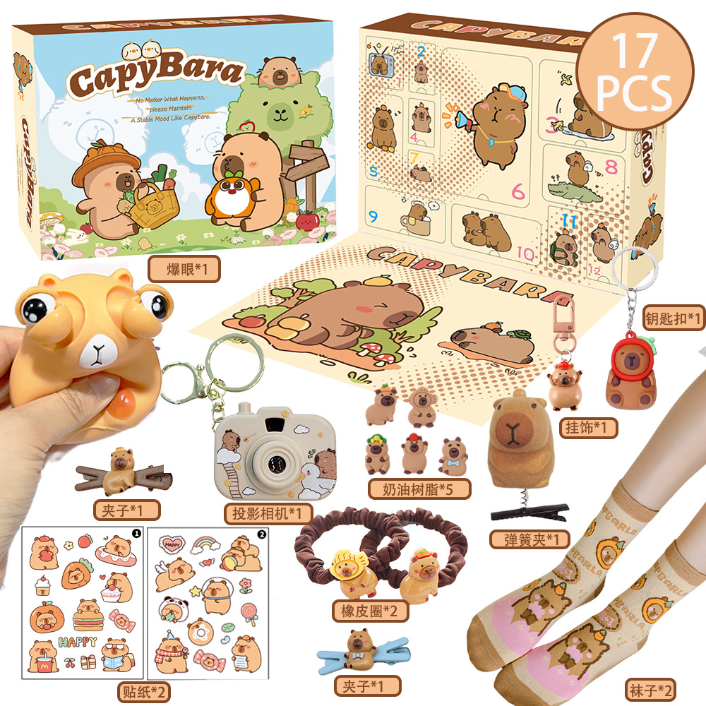 New Capybara Theme Christmas A - Advent Calendar Gift ulasan dan harga