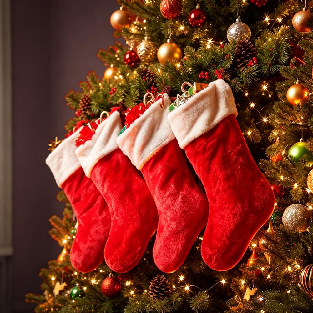 Xmas Tree Holiday Party Decor, - Christmas Stocking Hanging ulasan dan harga