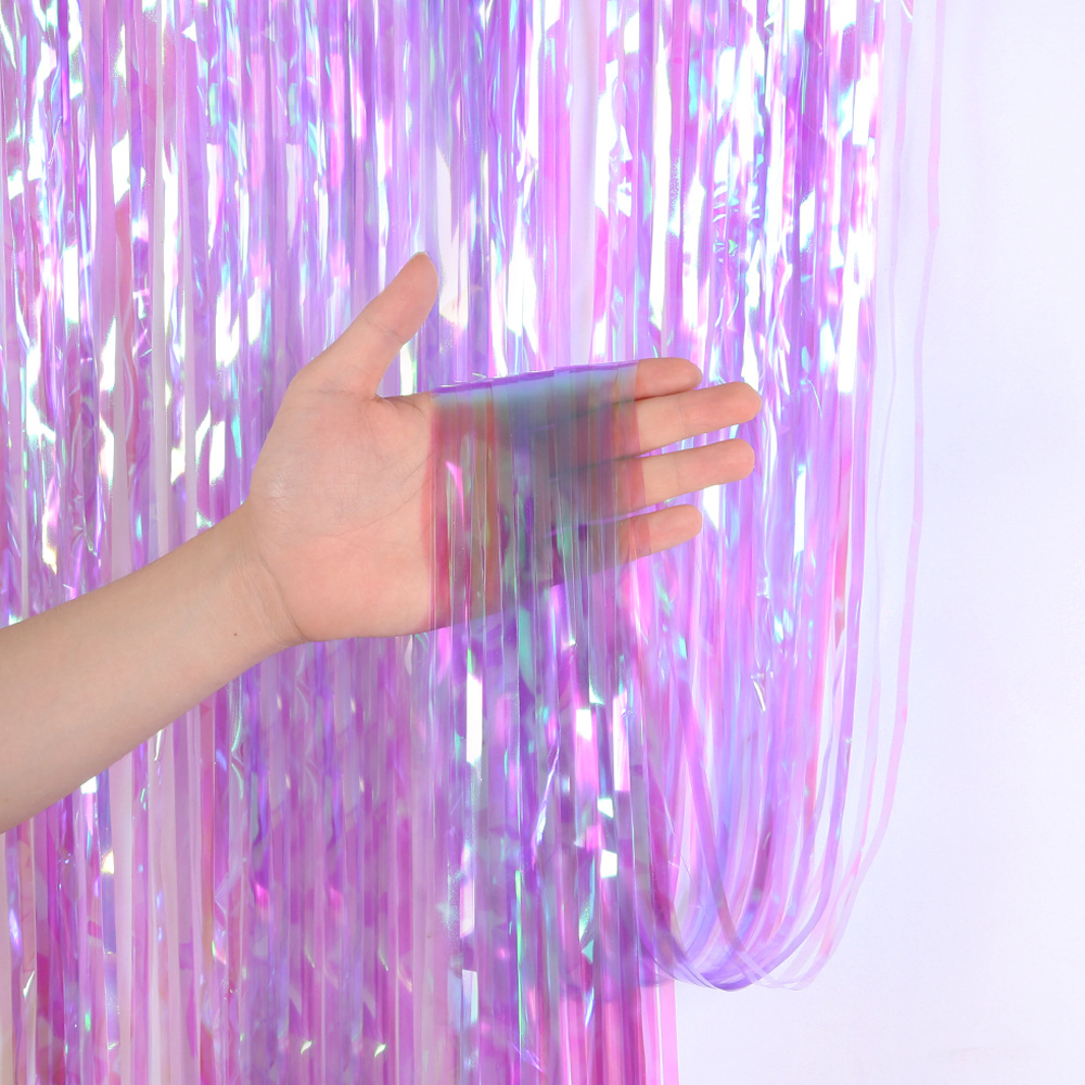 2M 3M Party Backdrop Curtains  - Tinsel Garland Decoration ulasan dan harga