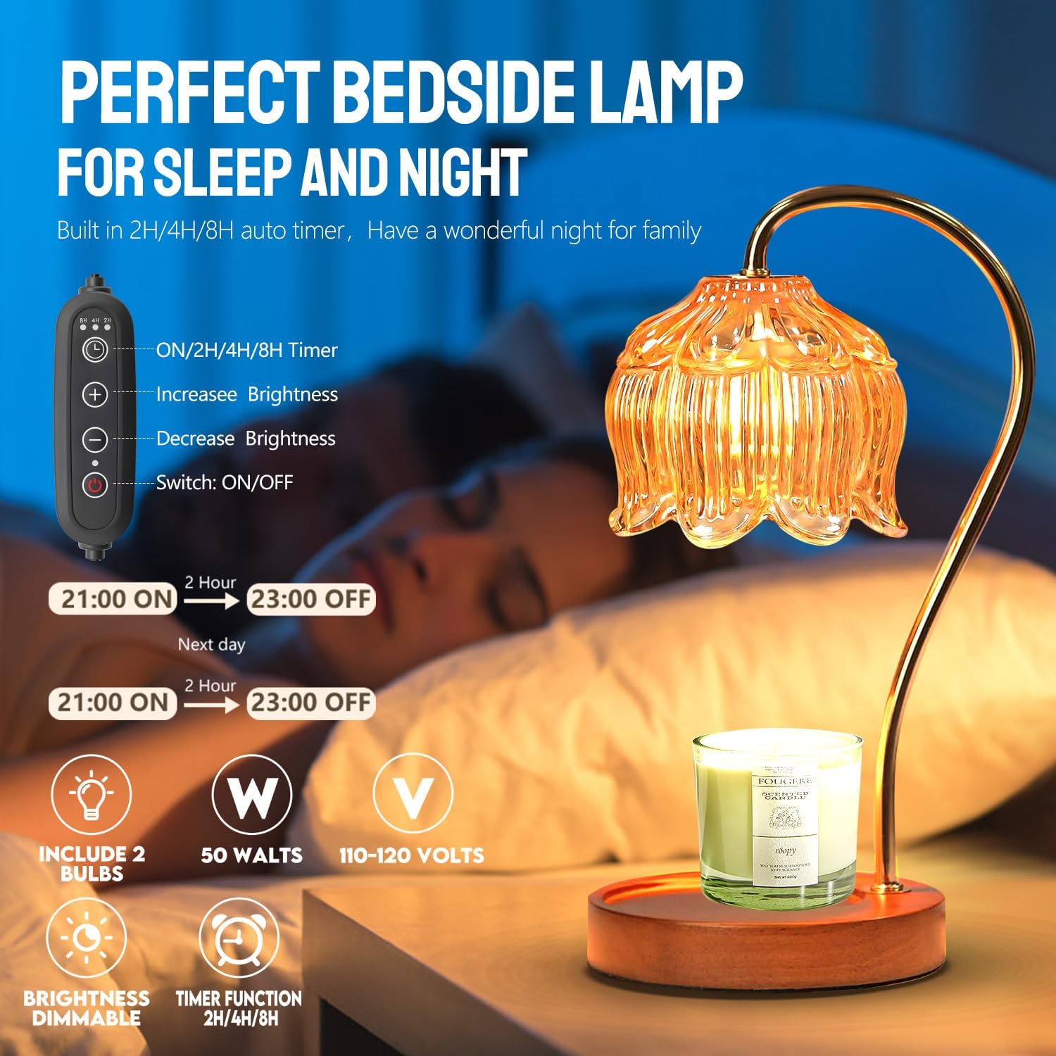 Candle Warmer Lamp with Timer  - Holiday Candle Set ulasan dan harga