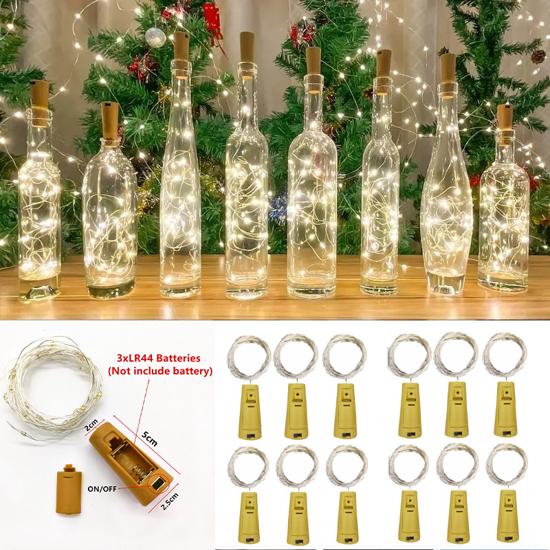 6pcs 20led Wine Bottle with Co - Led Fairy String Lights ulasan dan harga