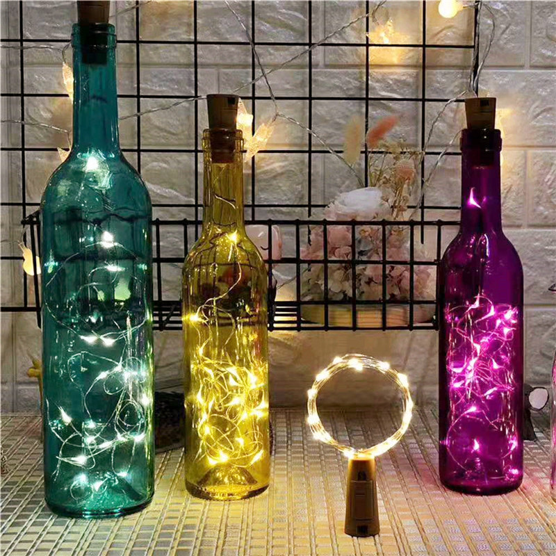 6pcs 20led Wine Bottle with Co - Led Fairy String Lights ulasan dan harga