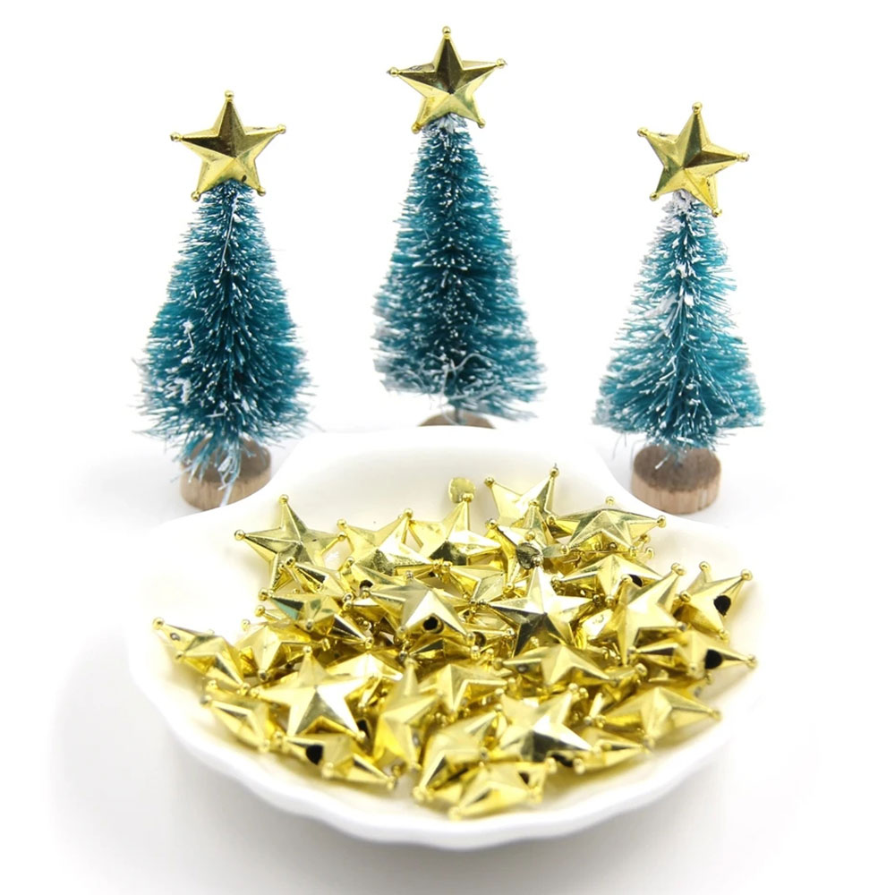 10PCS 2Sizes DIY Gold Star Top - Star Tree Topper ulasan dan harga