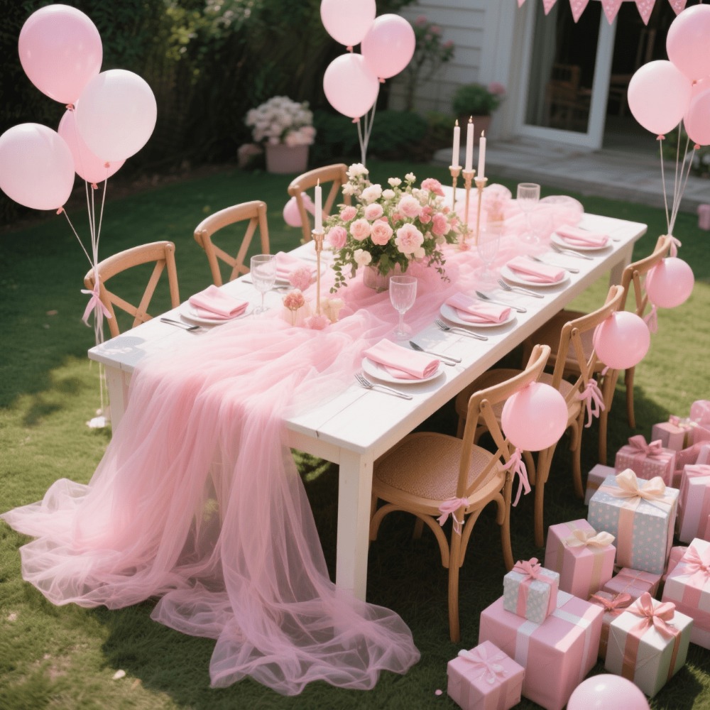 Wedding Sheer Table Runner, Bo - Christmas Table Runner ulasan dan harga