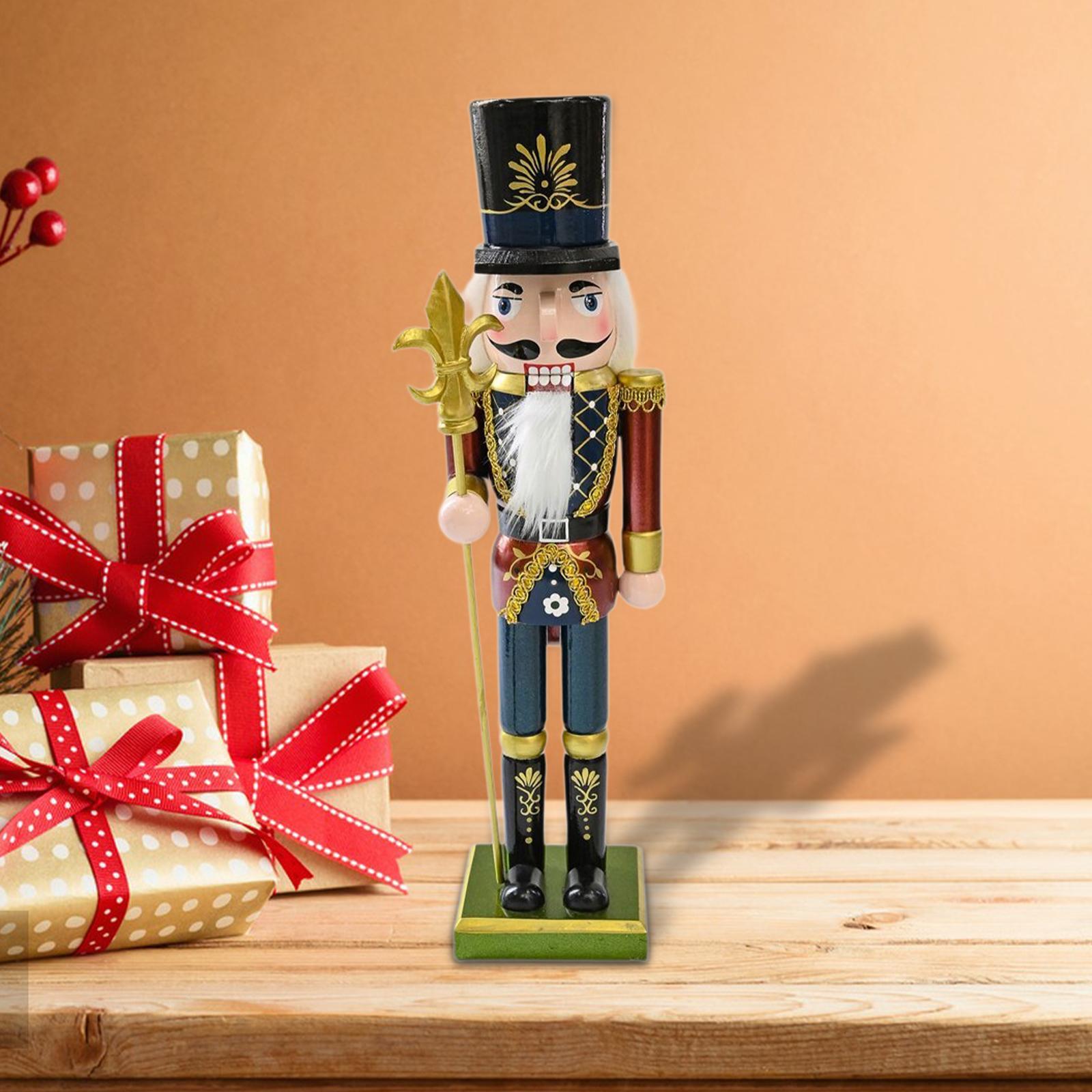 Wood Nutcracker Figure Figurin - Nutcracker Figurine ulasan dan harga