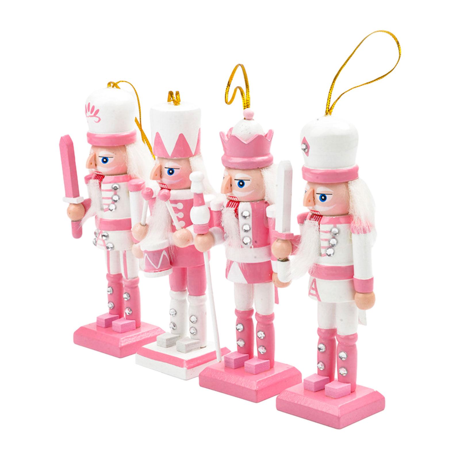 4x Wooden Nutcracker Soldier F - Nutcracker Figurine ulasan dan harga