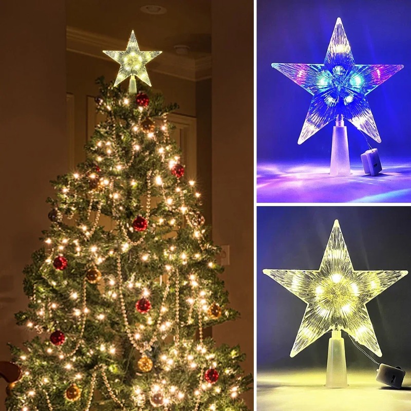Glowing Christmas 15cm Tree To - Star Tree Topper ulasan dan harga