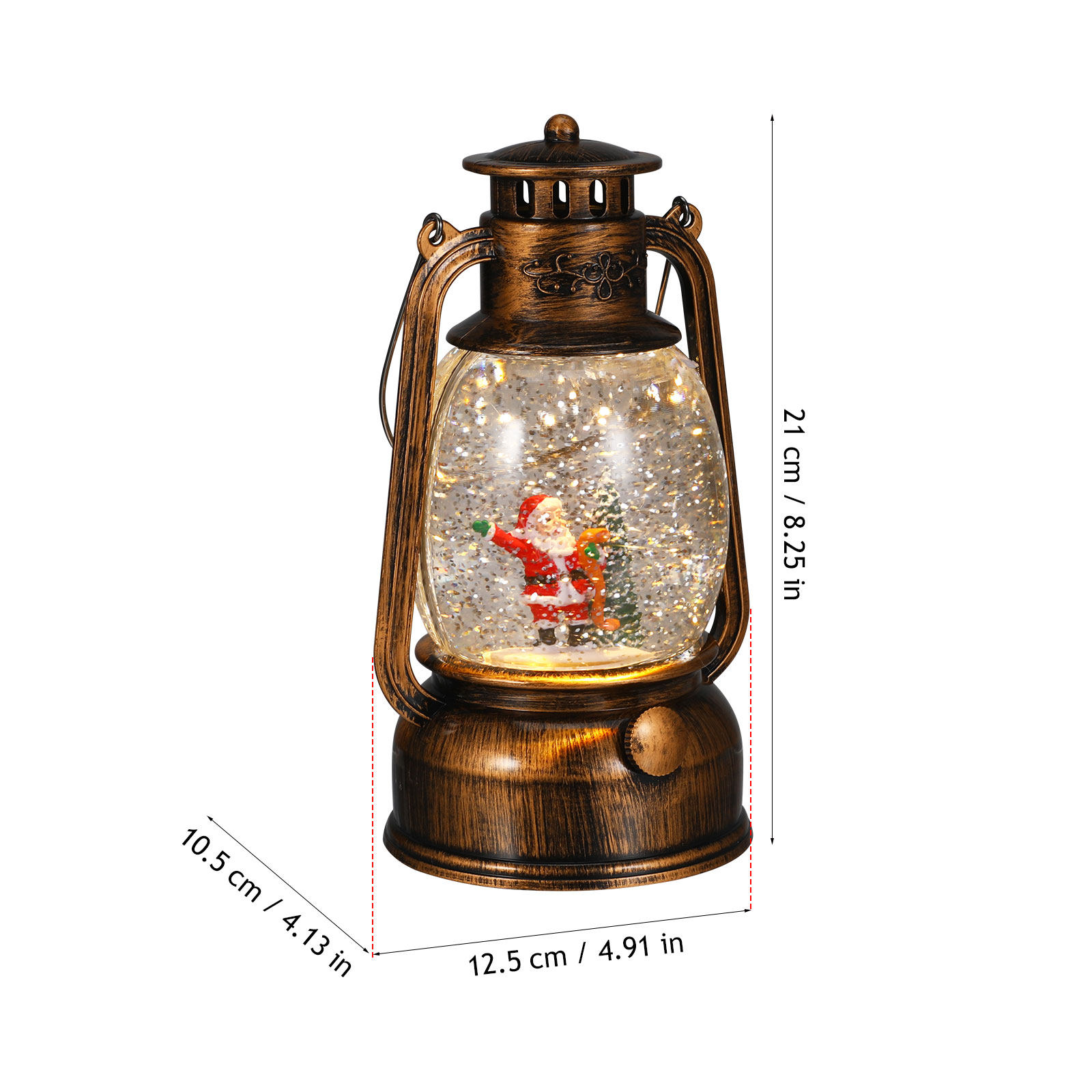 Christmas Snow Globe Lantern w - Snow Globe Musical ulasan dan harga