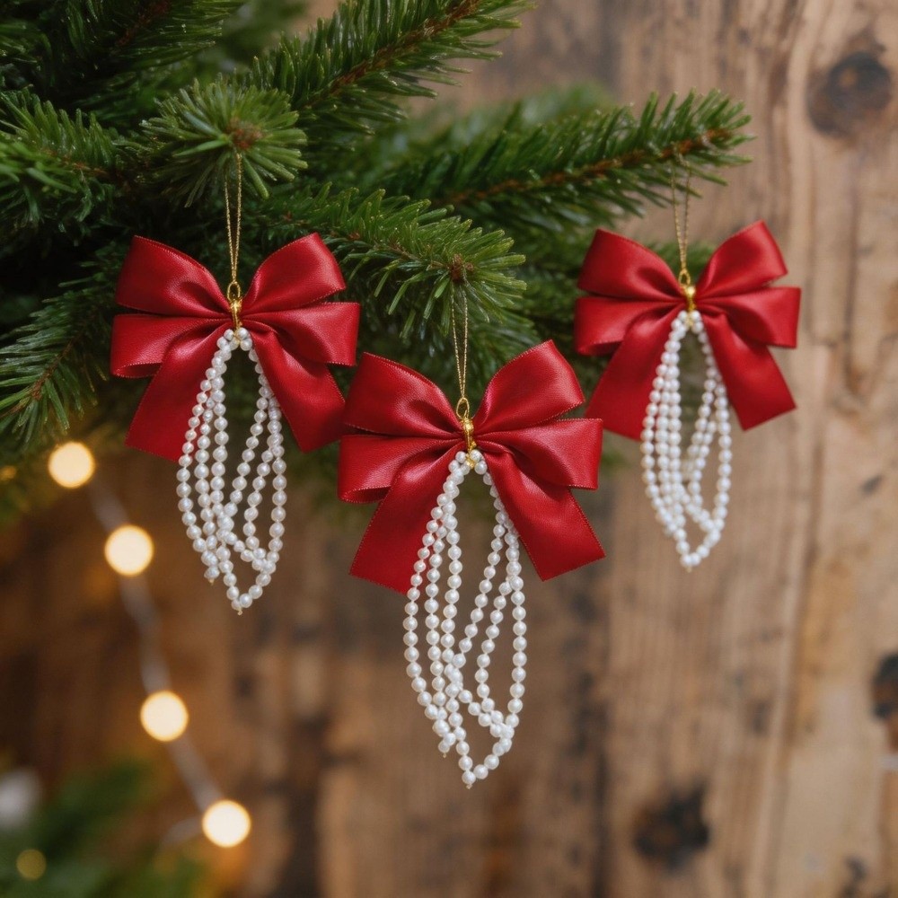 12pcs Set Christmas Tree Bows  - Gift Box Wrap Set ulasan dan harga