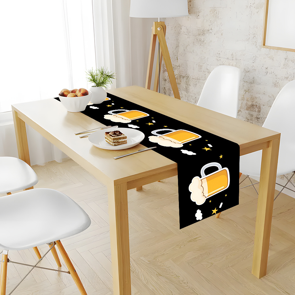 1pc 2D Flat Printed Table Runn - Christmas Table Runner ulasan dan harga