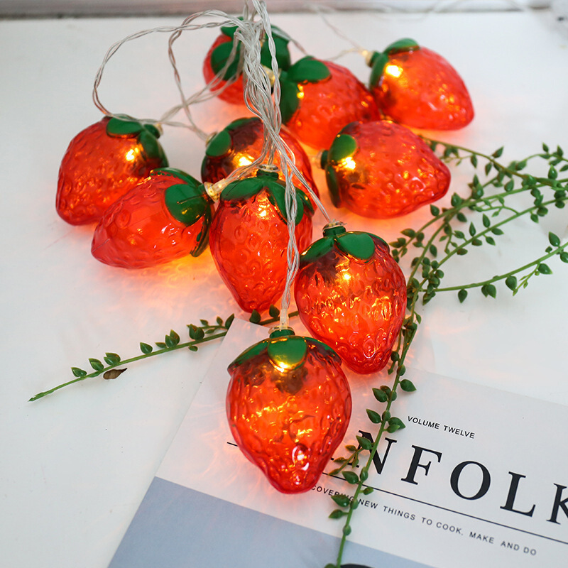 6.5FT 10LEDS Strawberry String - Led Fairy String Lights ulasan dan harga