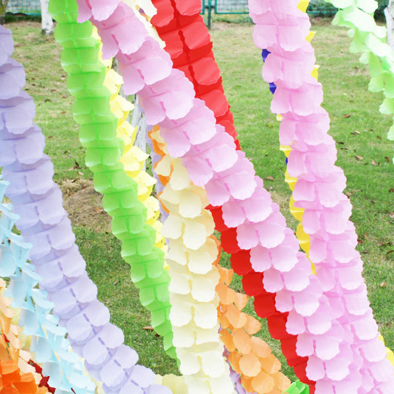 1pcs 3m Four Leaf Clover Paper - Tinsel Garland Decoration ulasan dan harga