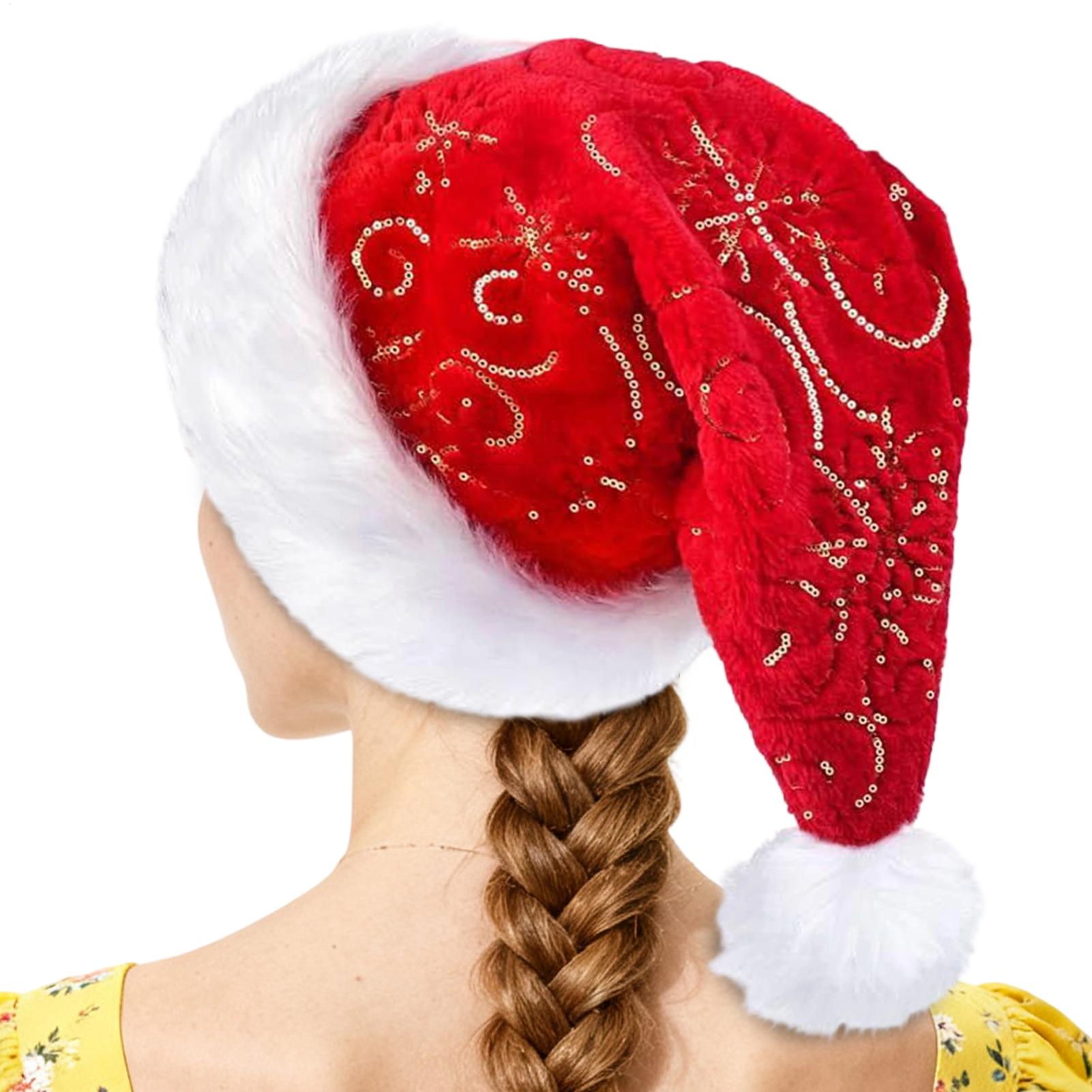 Plush Christmas Hat Portable W - Santa Hat Plush ulasan dan harga