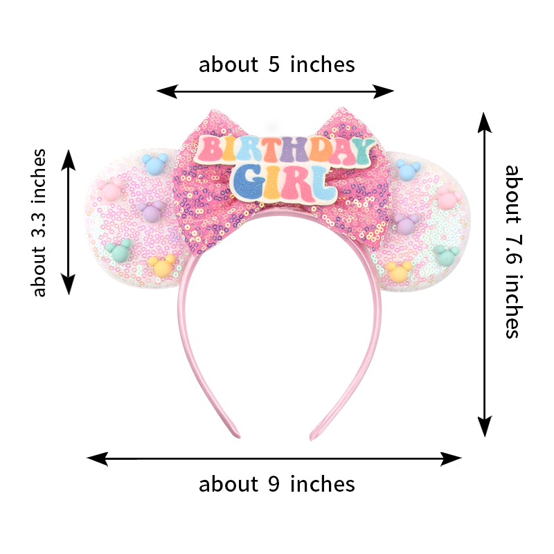 Girls Happy Birthday Minnie Mo - Ribbon Bow Gift ulasan dan harga