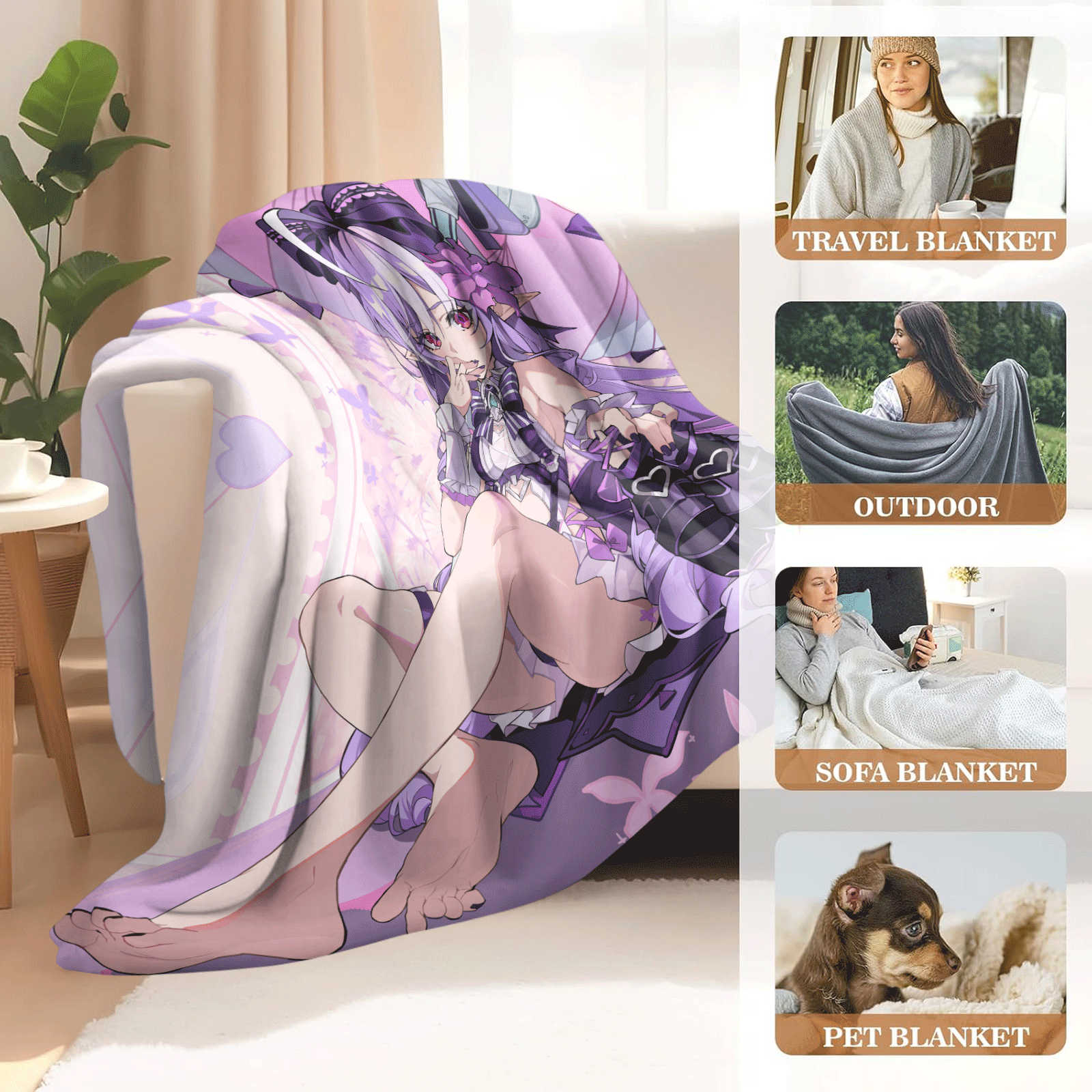 Cartoon Zenless Zone Zero  Fla - Christmas Throw Blanket ulasan dan harga
