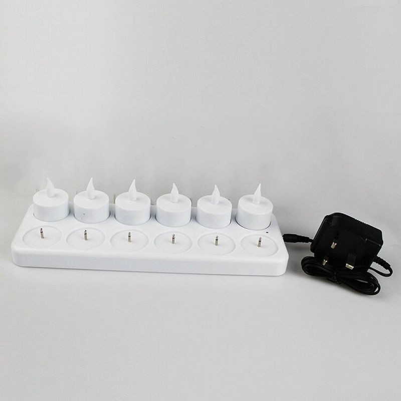 Set of 12 Rechargeable LED Can - Holiday Candle Set ulasan dan harga