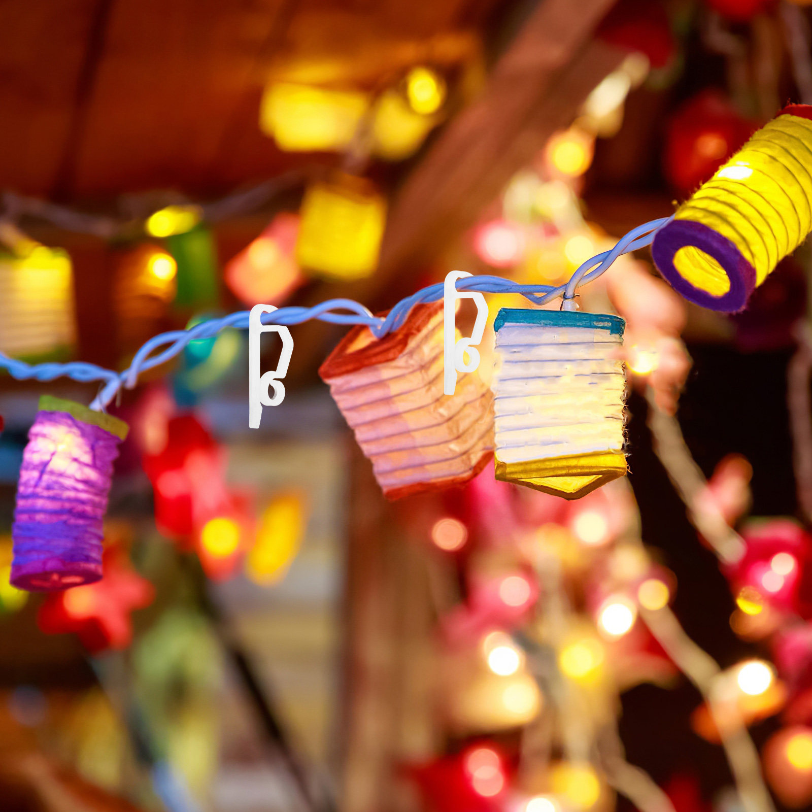 50Pcs Outdoor String Light Cli - Christmas Lights Outdoor ulasan dan harga