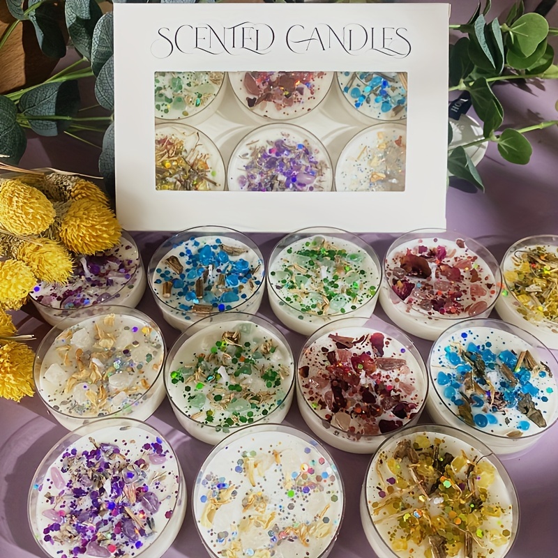 Set of 6 Scented Candles Fragr - Holiday Candle Set ulasan dan harga