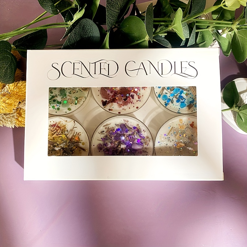 Set of 6 Scented Candles Fragr - Holiday Candle Set ulasan dan harga