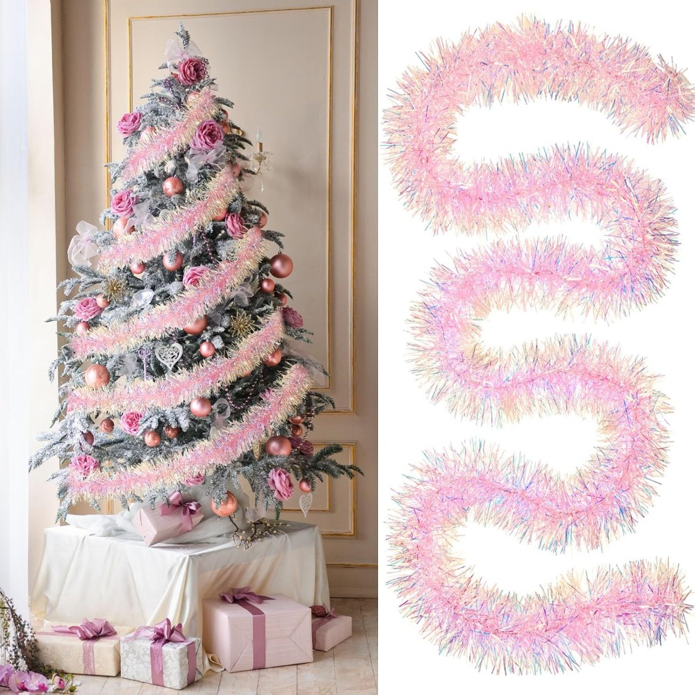 2M/9CM Christmas Decorations S - Tinsel Garland Decoration ulasan dan harga