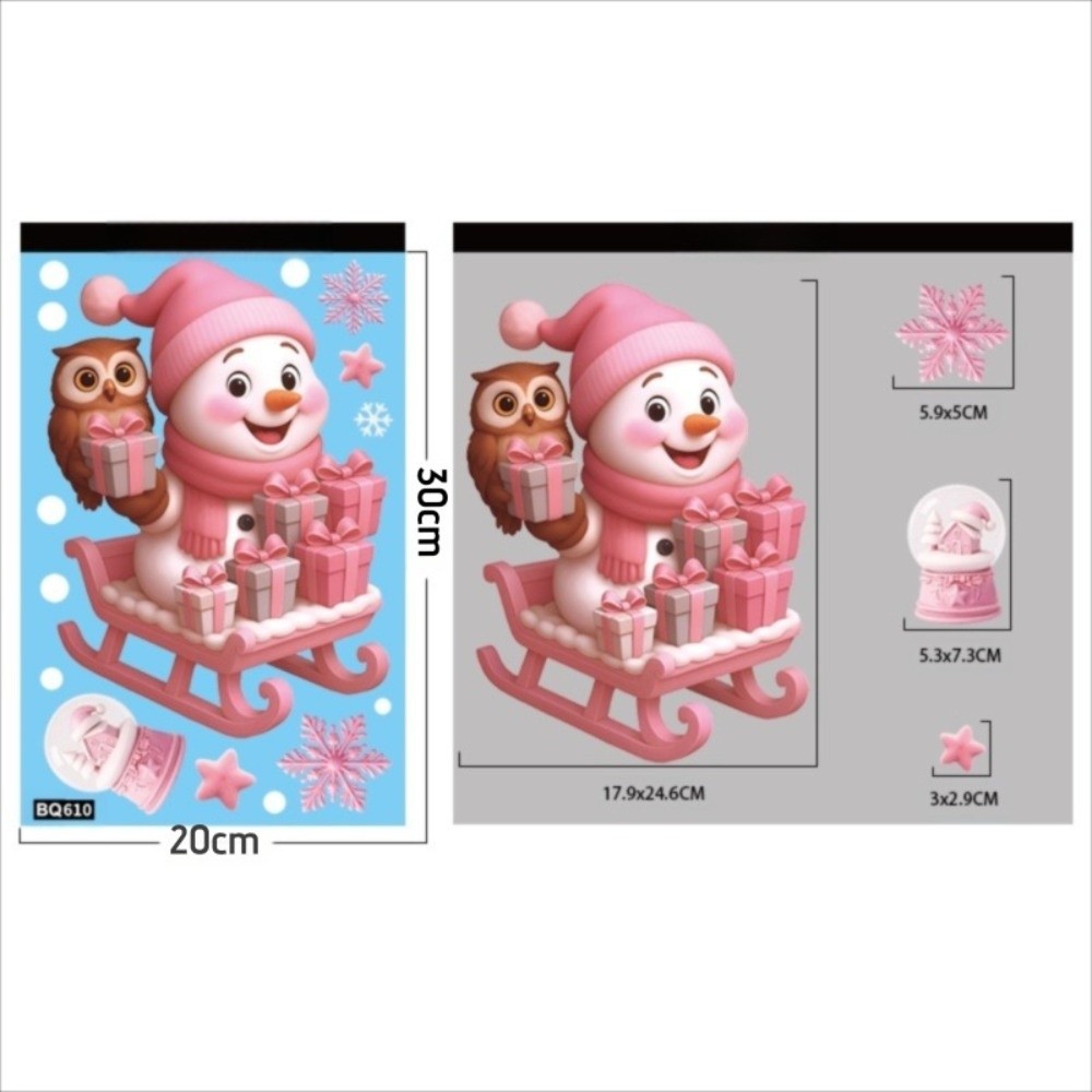 Removable PVC Window Stickers  - Snowflake Window Decal ulasan dan harga