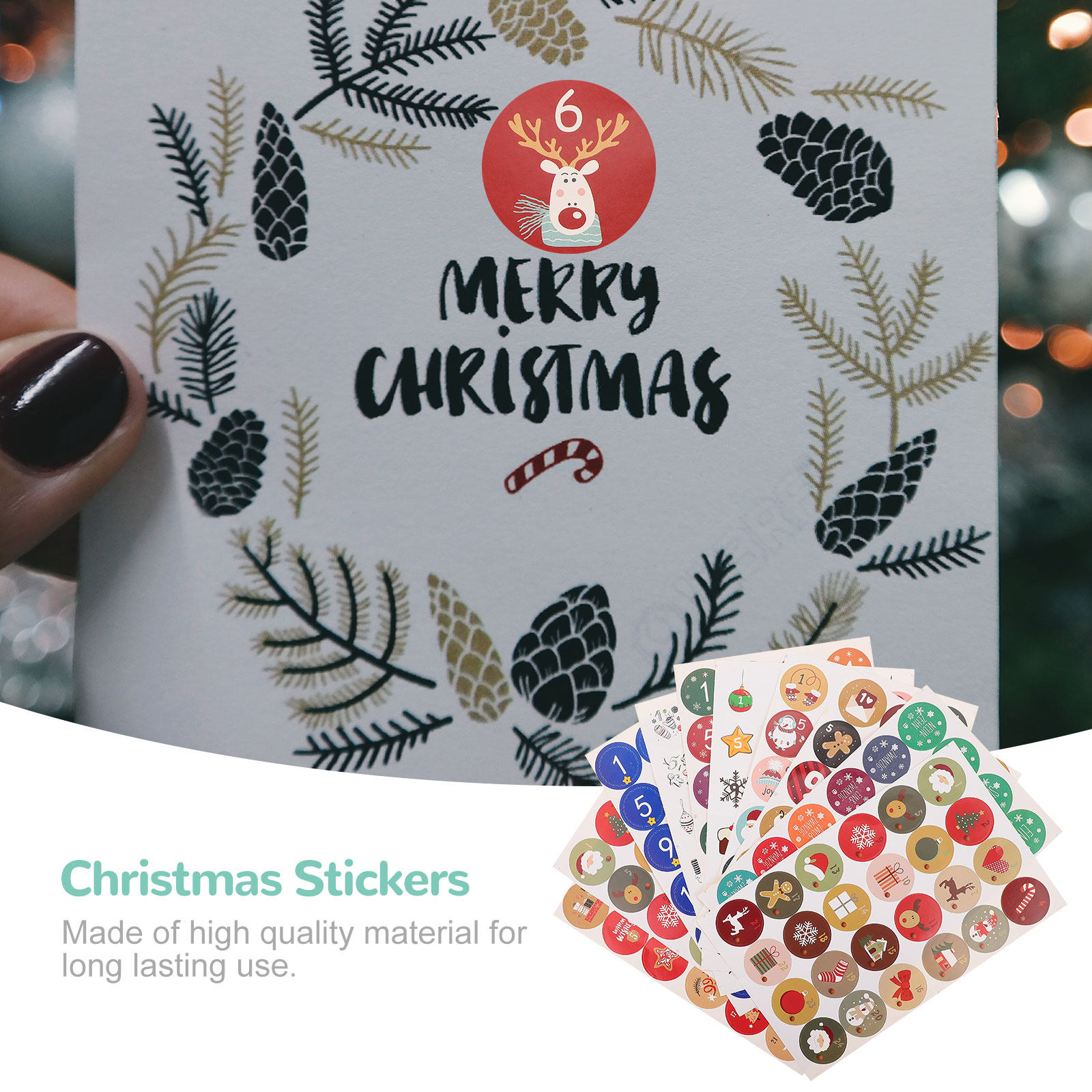 10 Sheets Christmas Decoration - Advent Calendar Gift ulasan dan harga