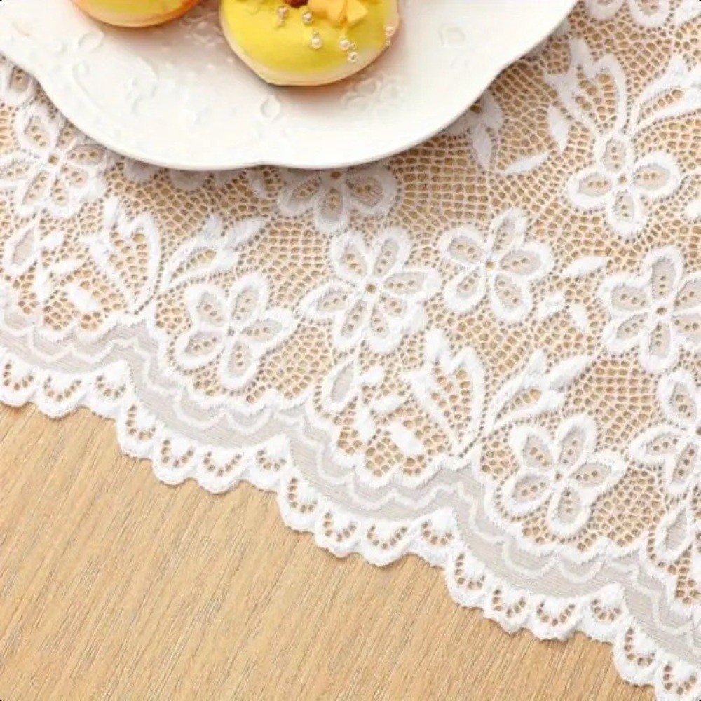 French Elegant Floral Cut-Out  - Christmas Table Runner ulasan dan harga