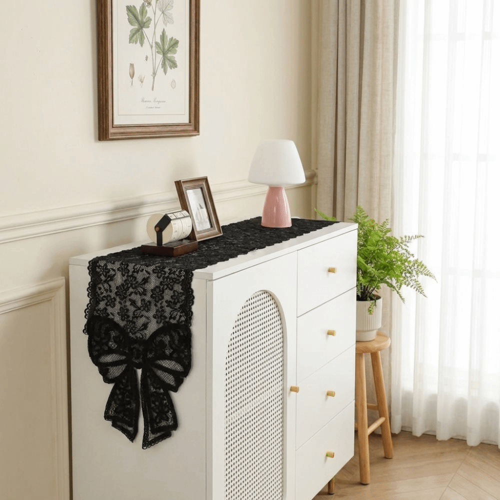 French Elegant Floral Cut-Out  - Christmas Table Runner ulasan dan harga