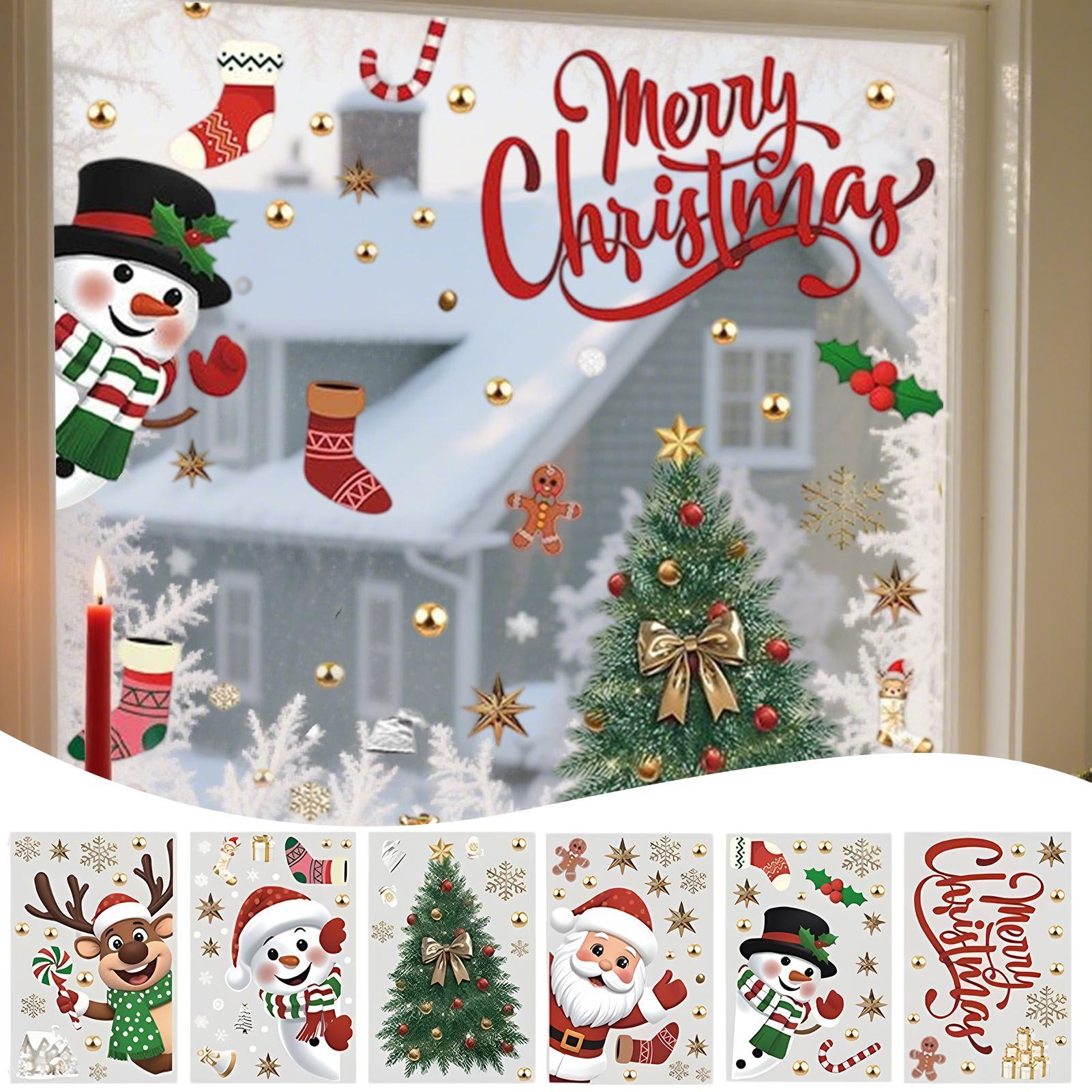 Christmas Window Decals Holida - Snowflake Window Decal ulasan dan harga