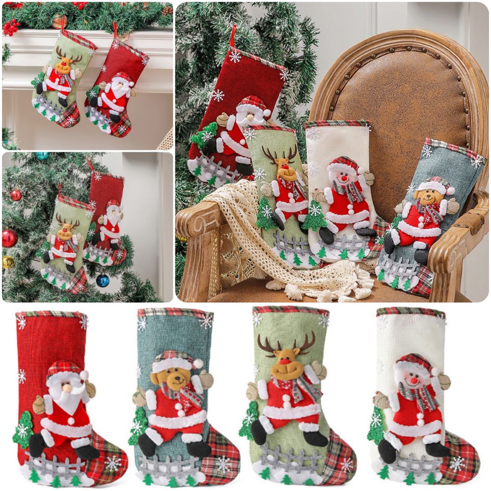 Multicolor Christmas Stocking  - Christmas Stocking Hanging ulasan dan harga