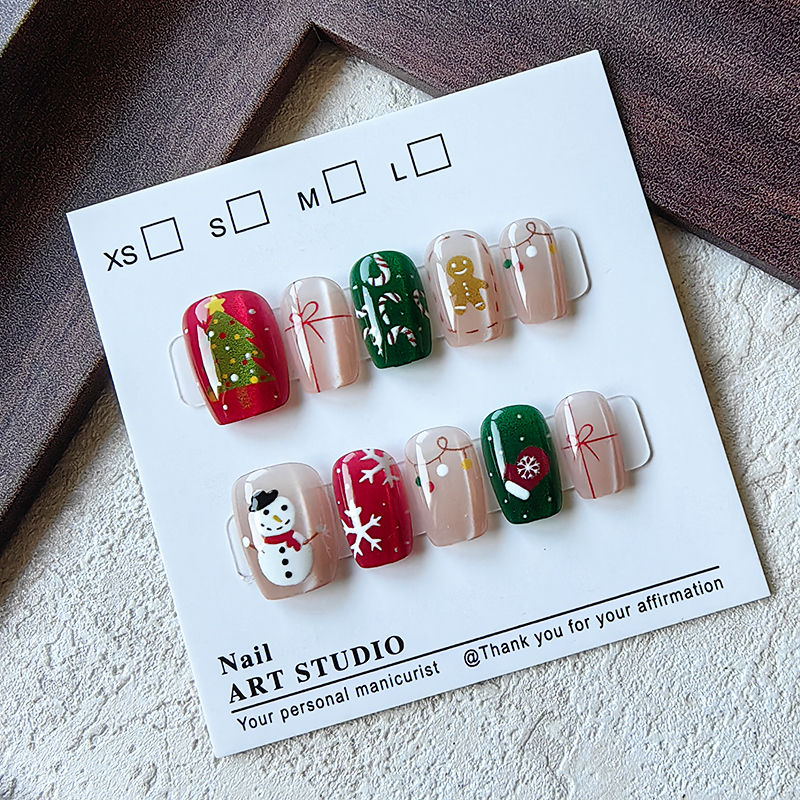 10 Pcs Christmas Half Handmade - Christmas Tree Artificial ulasan dan harga