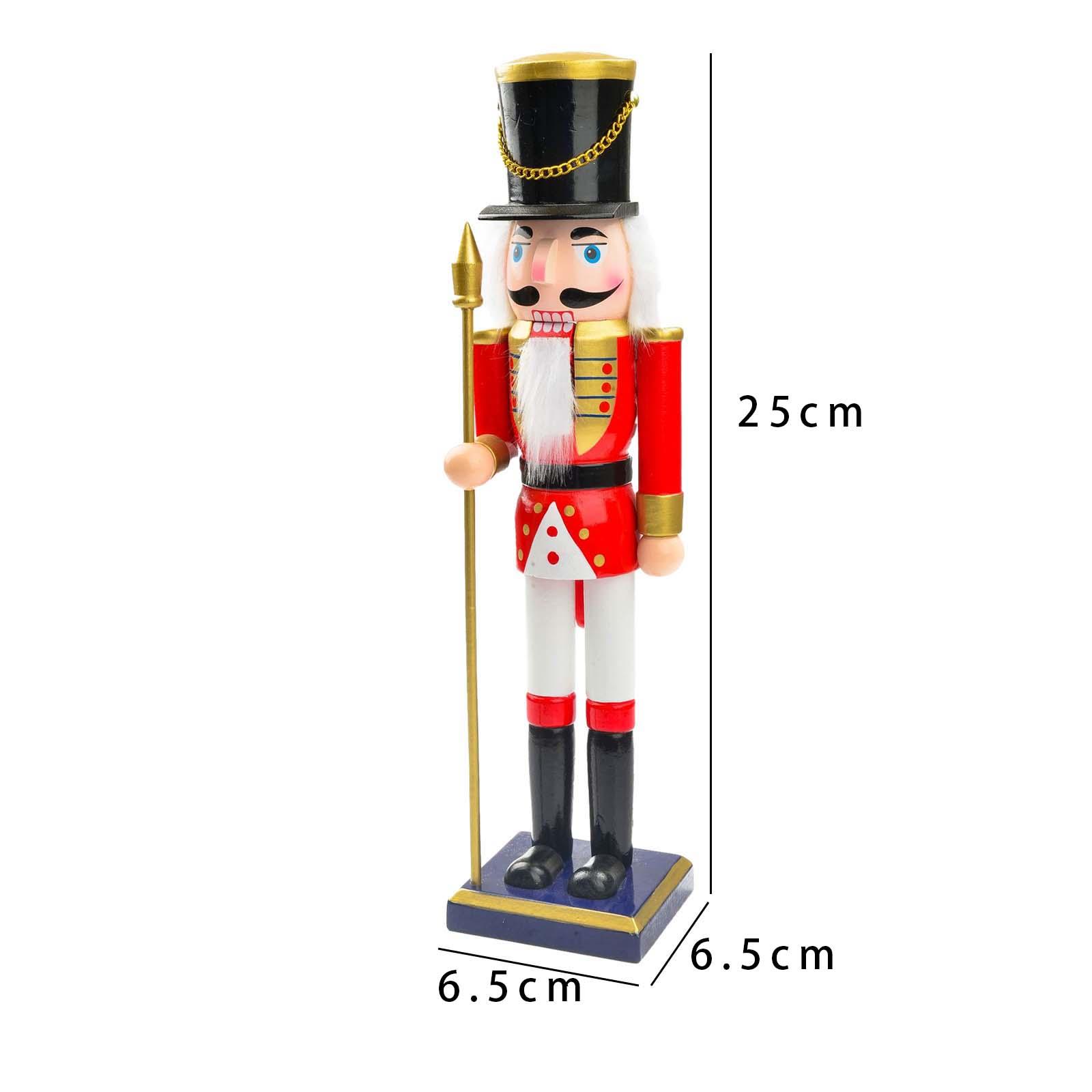 25cm Wooden Christmas Nutcrack - Nutcracker Figurine ulasan dan harga